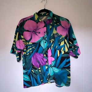 Tropical button up shirt. Club California Brand